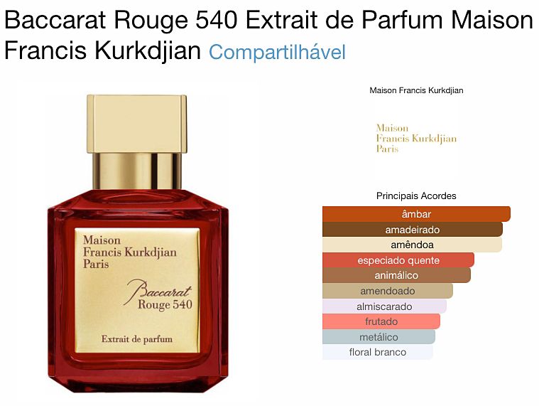 Brand Collection 380 - Inspiração Baccarat Rouge 540 Extrait - Imagem 3