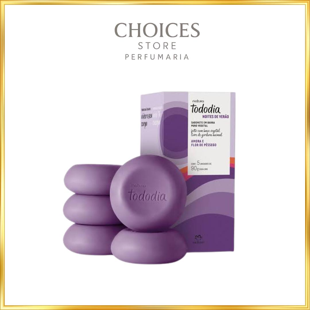 Sabonete em Barra Amora e Flor de Pêssego Natura