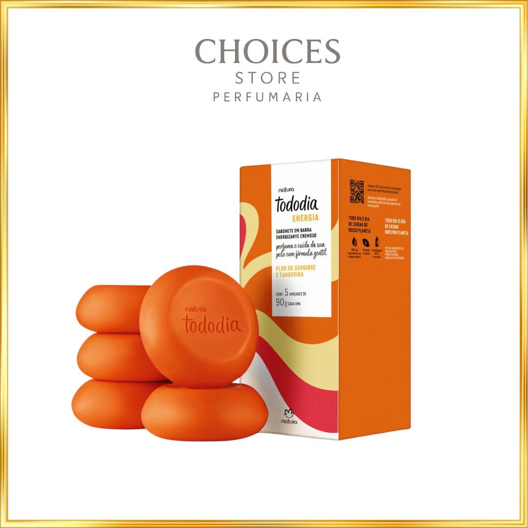 Sabonete em Barra Flor De Gengibre e Tangerina Natura