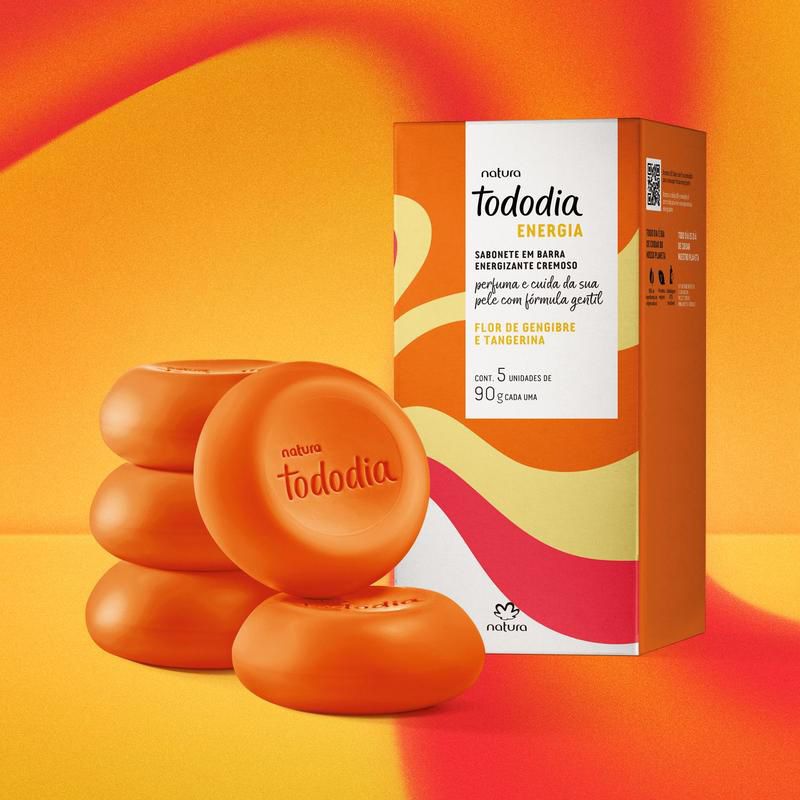Sabonete em Barra Flor De Gengibre e Tangerina Natura - Imagem 2